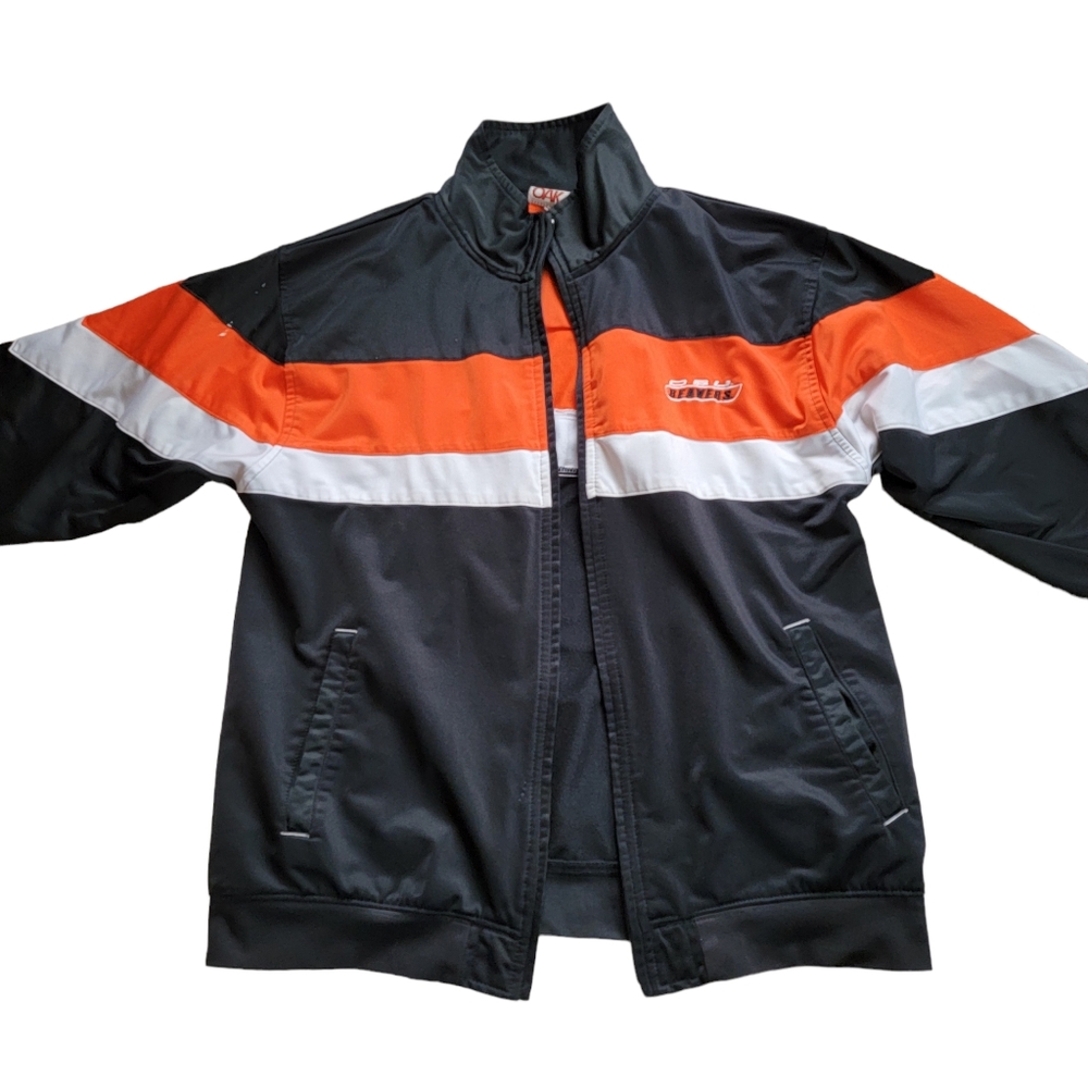 Vintage Distressed Red Oak Oregon State Beavers Jacket Size Medium